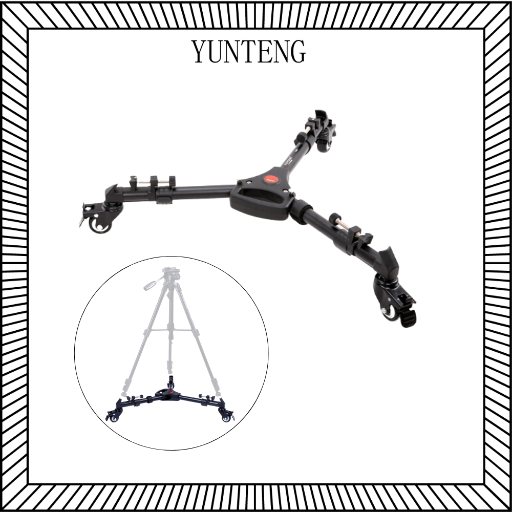 Tripod dolly / Chân quay Yunteng 900 tích hợp bánh xe, phụ kiện dùng để đỡ Tripod dễ dàng di chuyển - Hàng chính hãng