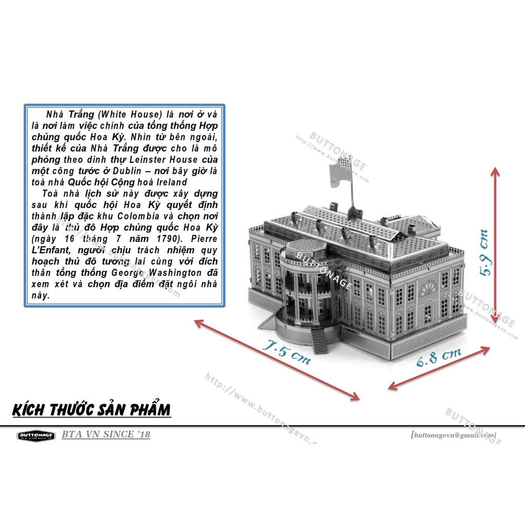Mô Hình Lắp Ráp 3d Nhà Trắng - Hoa Kỳ