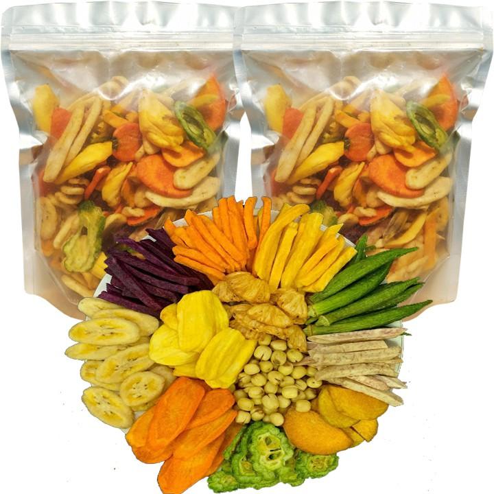 1KG Trái cây sấy khô hàng nguyên miếng loại 1 hiệu SK FOOD