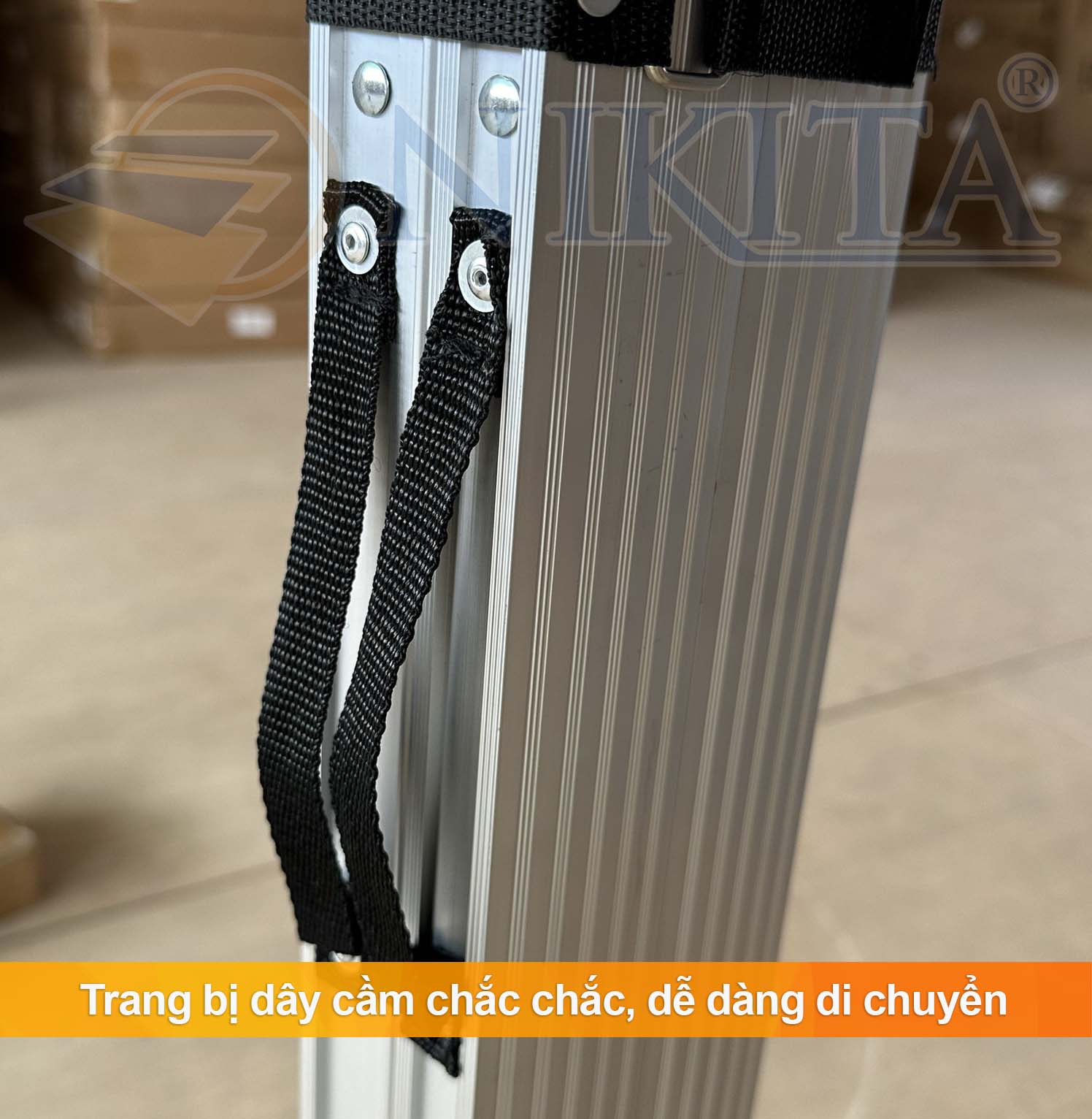 Thang Ghế Gấp Gọn, Có Tay Vịn Gia Đình , Bậc Thang Chắc Chắn, Dễ Dàng Sử Dụng - Hàng chính hãng NIKITA