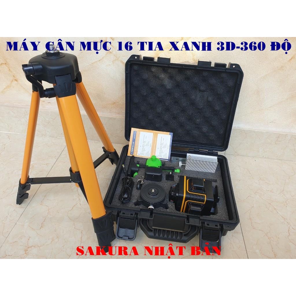 Máy Cân Mực cao cấp SAKURA tia laser 3D -16 Tia tia xanh - Công nghệ Nhật Bản