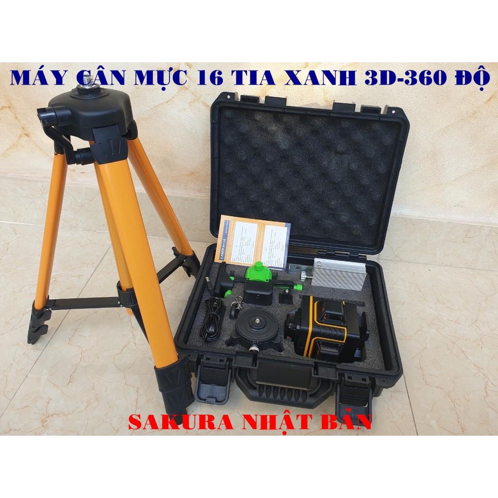 Máy Cân Mực cao cấp SAKURA tia laser 3D -16 Tia tia xanh - Công nghệ Nhật Bản