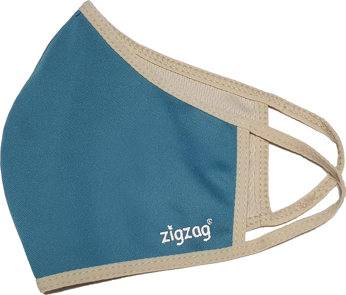 Khẩu trang chống nắng 2 lớp UPF50+ Zigzag MAS010 - Freesize - Xanh nhạt