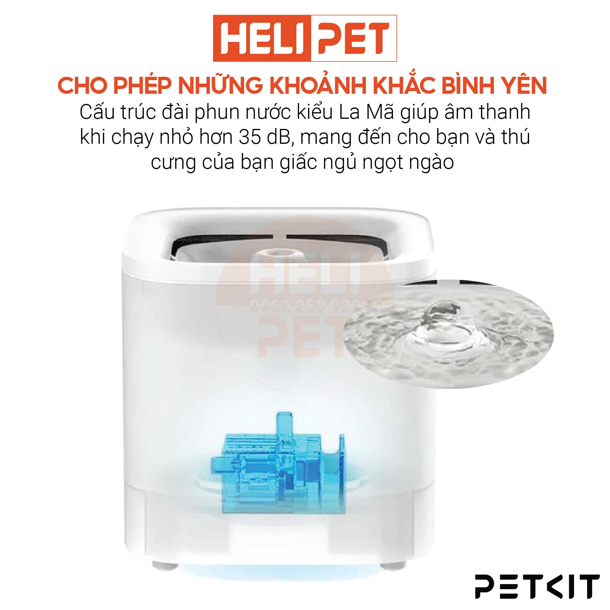 Máy Lọc Nước Cho Mèo Thông Minh, Bơm Không Dây Petkit EVERSWEET SOLO SE - HeLiPet