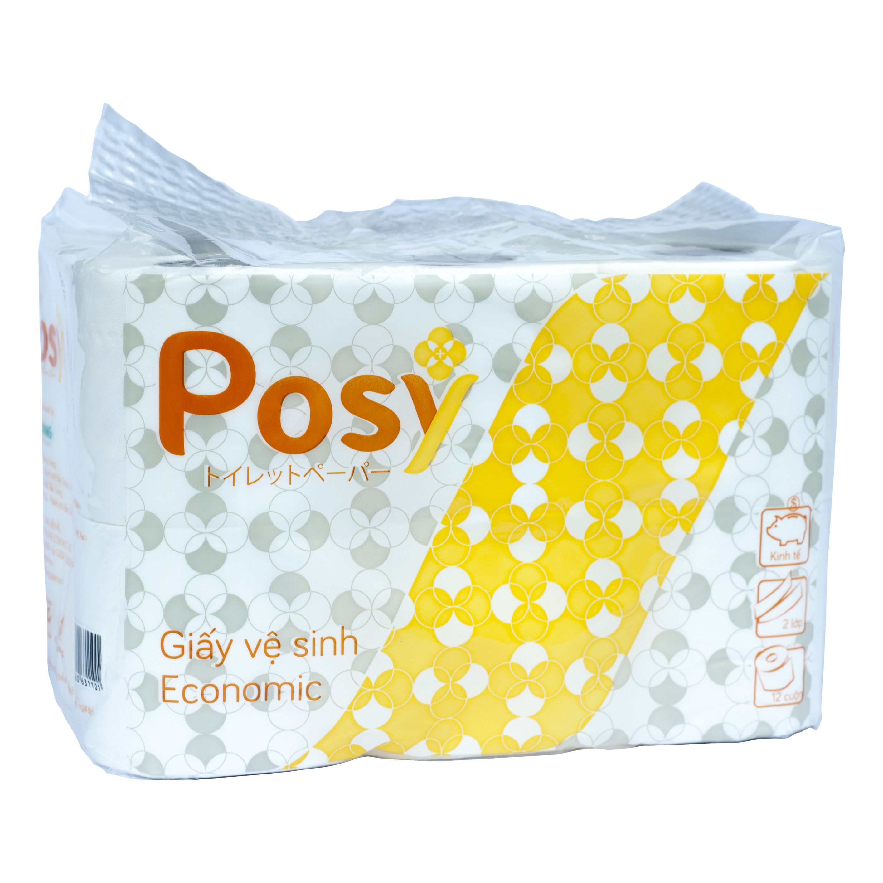Giấy Vệ Sinh Posy Economic Mới 2 Lớp 12 Cuộn | AVN Việt Nam | Tiki