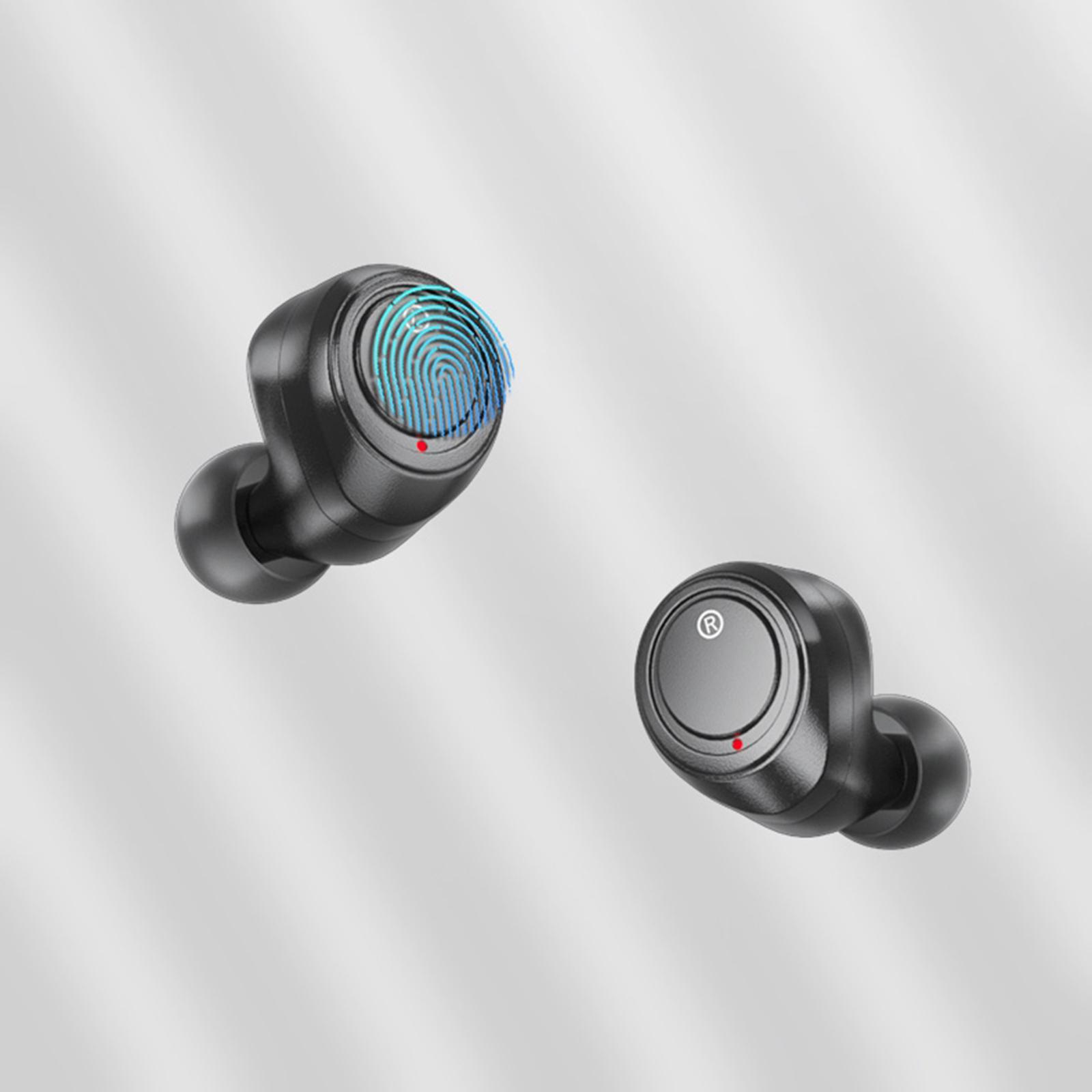 HiFi Sound Waterproof Bluetooth Earbuds Headphone Earphones 3500mAh Black