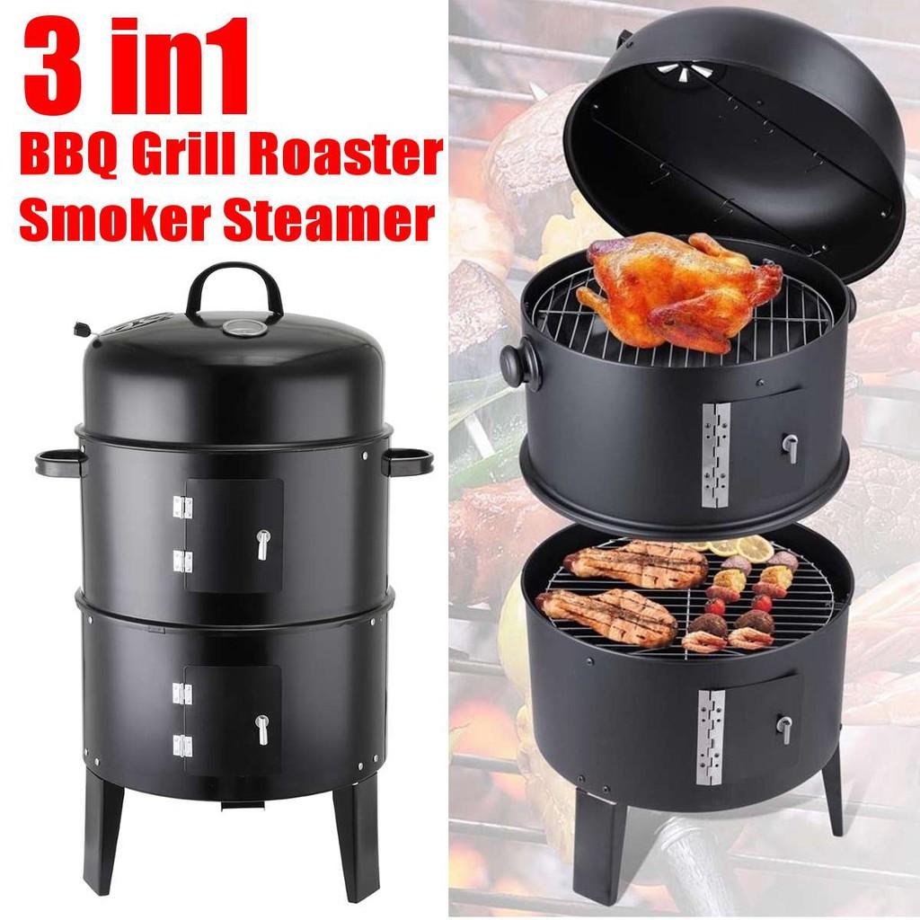 Lò nướng đứng BBQ 3in1 dành cho cắm trại , dã ngoại ngoài trời - Home and Garden