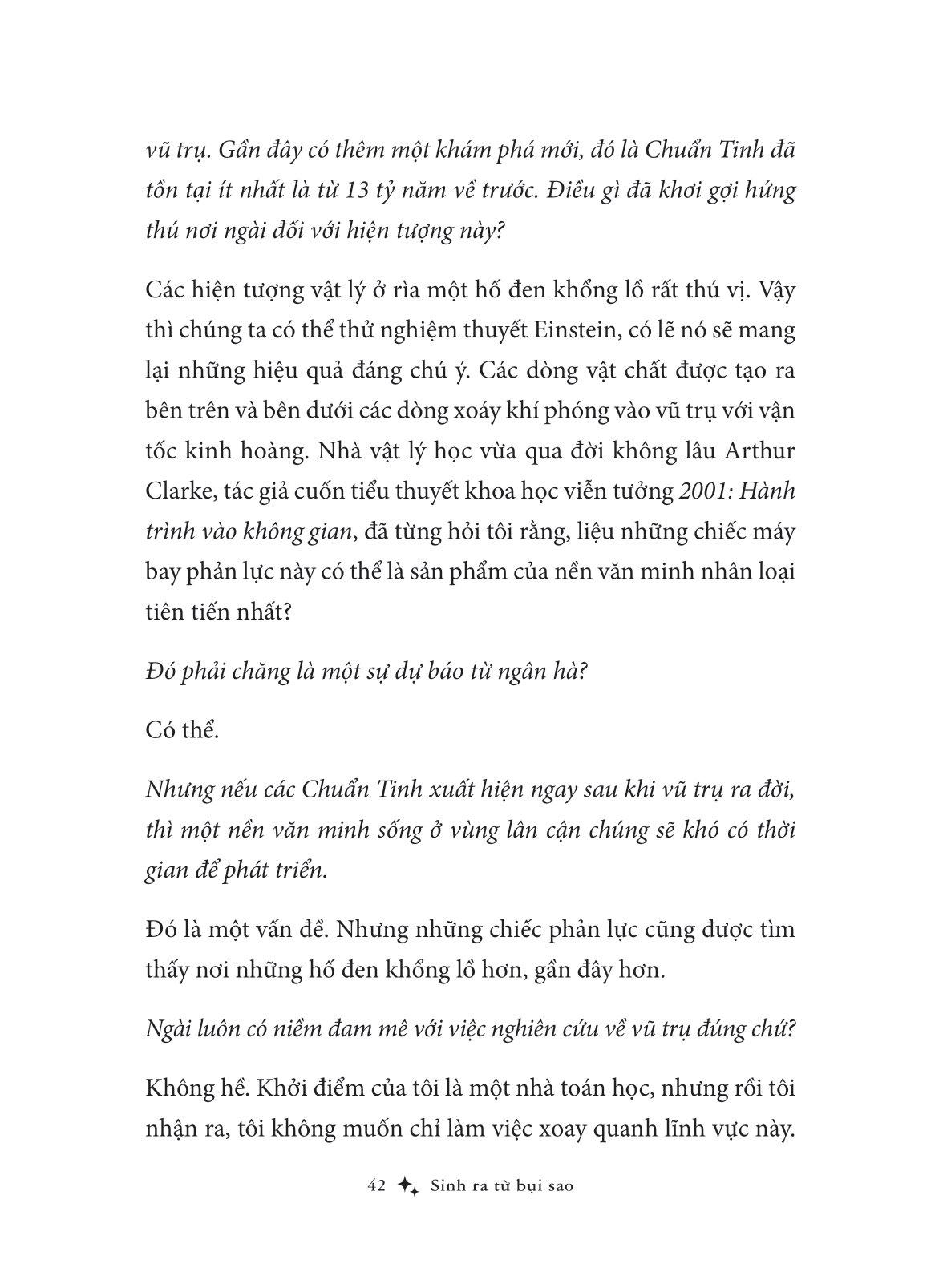 Sinh Ra Từ Bụi Sao - Định Hình Thế Giới Và Bản Thân Qua Cuộc Đối Thoại Với Các Nhà Khoa Học