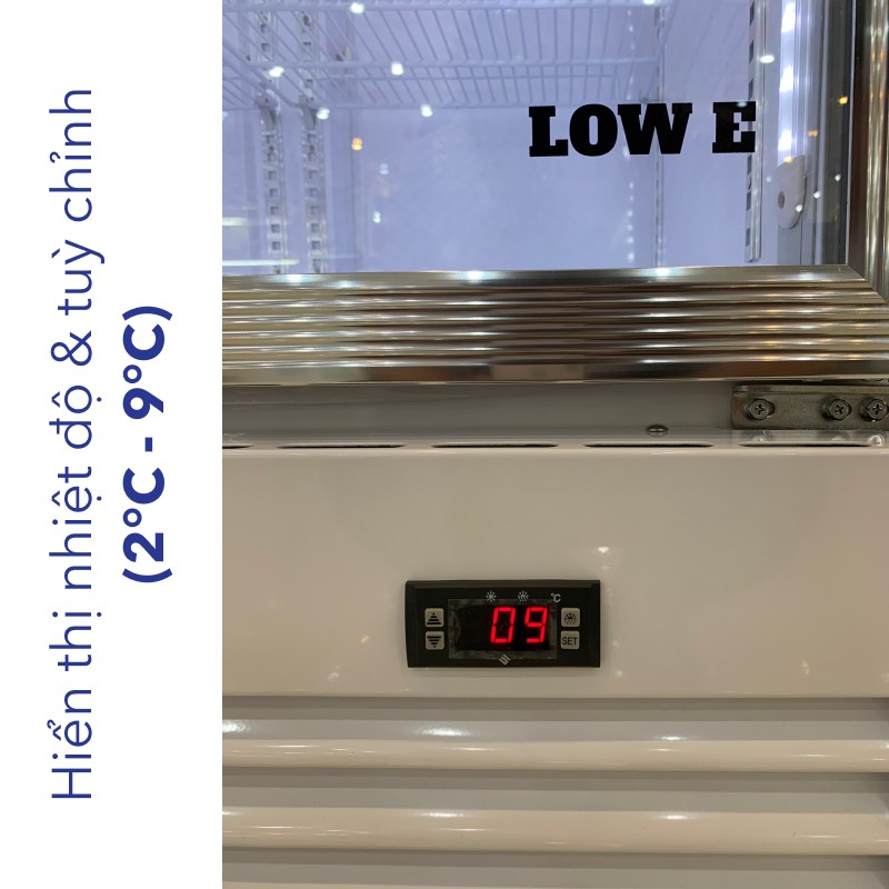 Tủ Mát Cao Cấp MITSUXFAN Full Models, Dung Tích 300-1050 Lít, Digital Inverter, LOW-E, Kính Cường Lực Kép - Hàng Chính Hãng