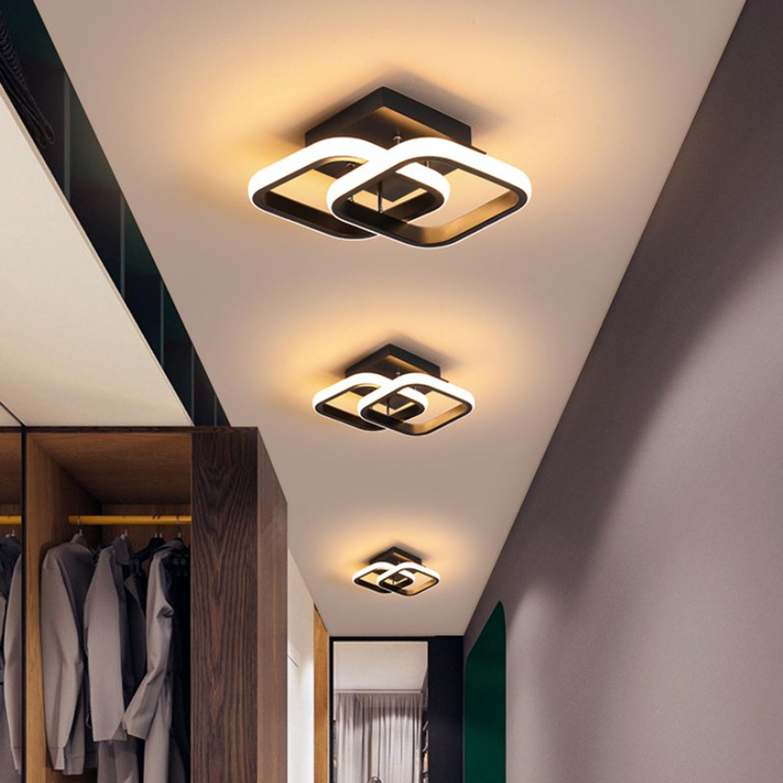 3X LED Ceiling Light Bar Lamp Room Hotel Lighting Black 24x20x12.5cm