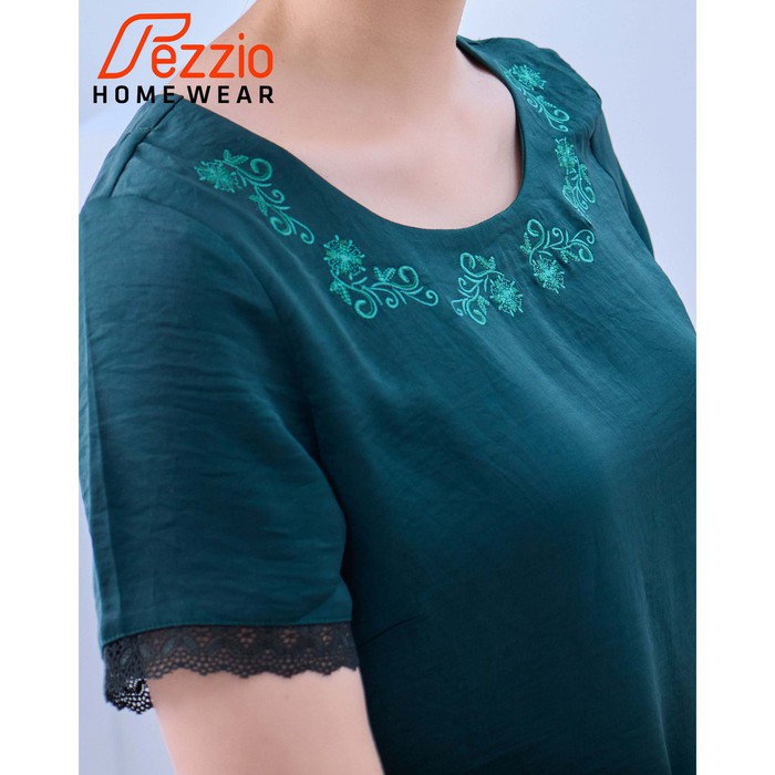 Bộ nữ trung niên chất lụa pháp cao cấp kiểu dáng thanh lịch sang trọng thương hiệu Fezzio