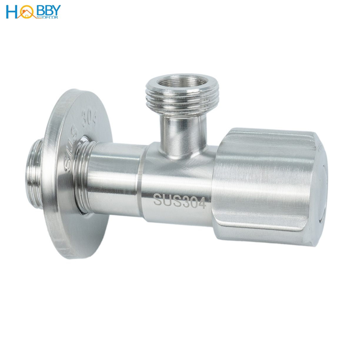 Van điều áp cho sen vòi chữ F inox 304 ren 21 Hobby Home Decor DNF1