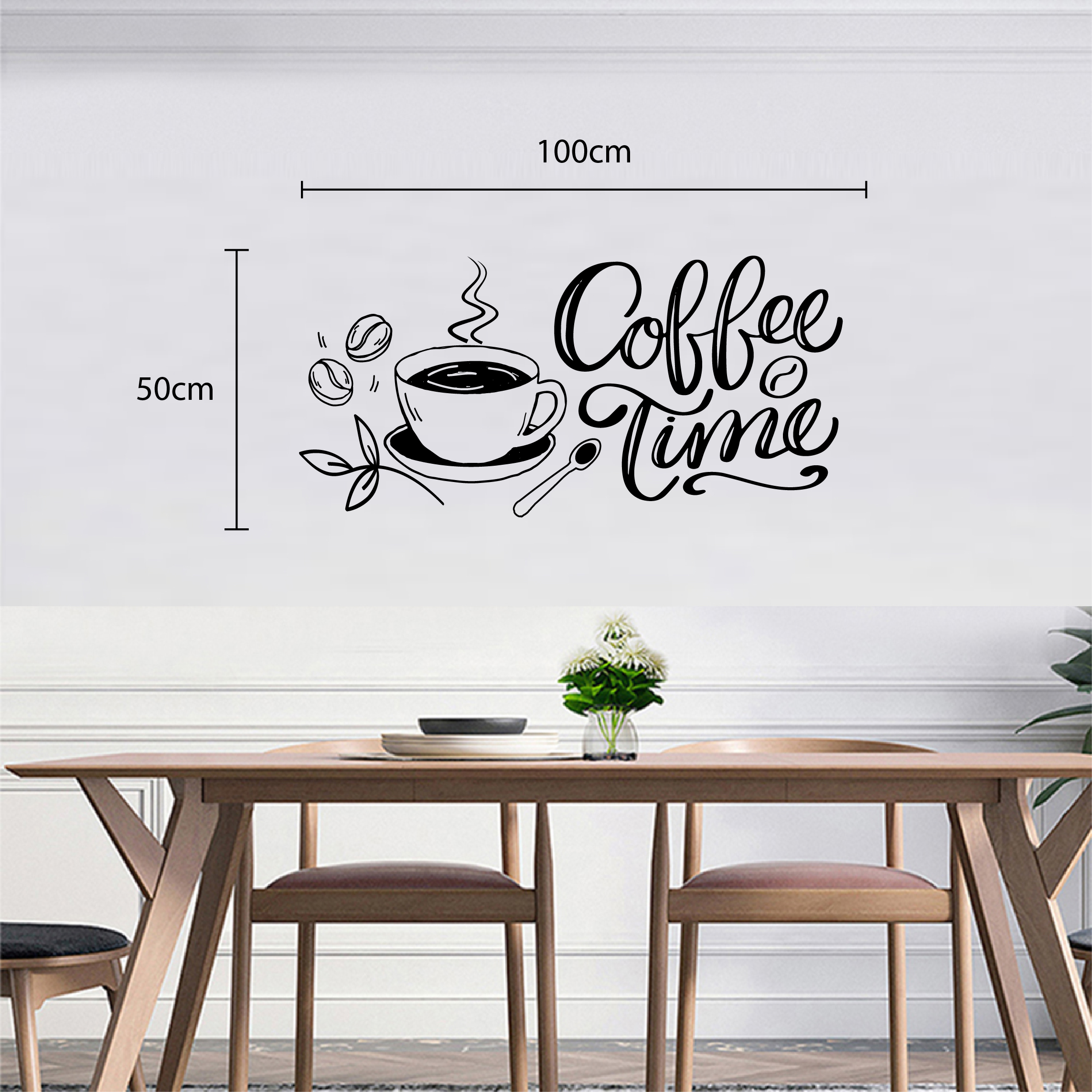 Decal trang trí quán số 7