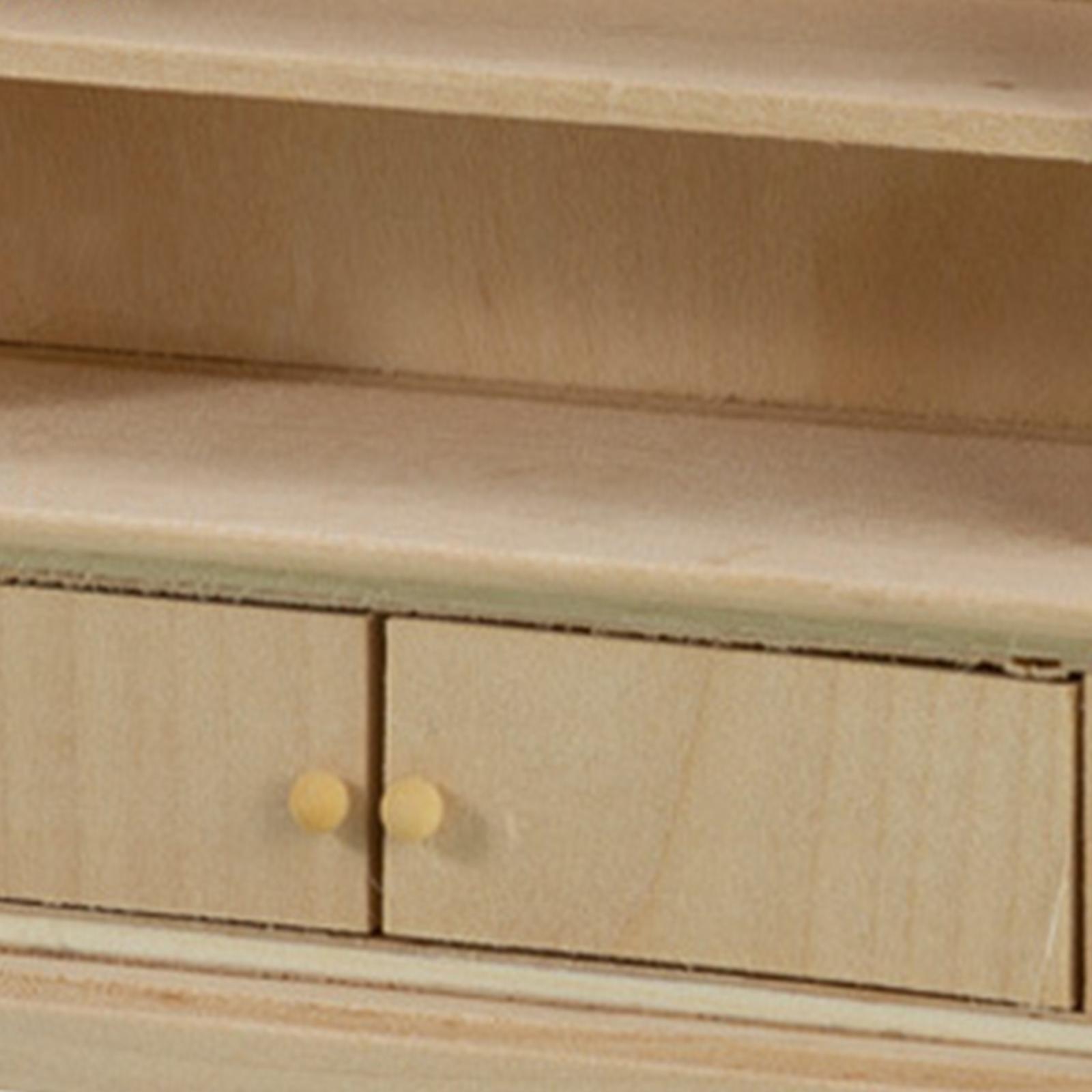 Dollhouse Cabinet Display Shelves for 1:12 Scale Dollhouse Living Room