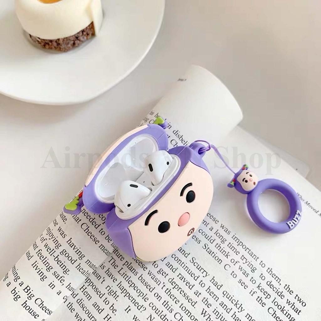 Bao Case Ốp dành cho Airpods 1/2 Buzz and Woody silicon 3d cao cấp