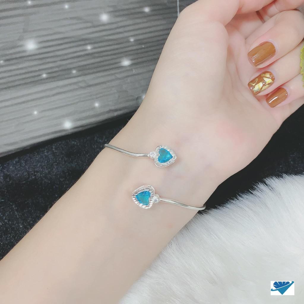 Lắc tay bạc trái tim MS12