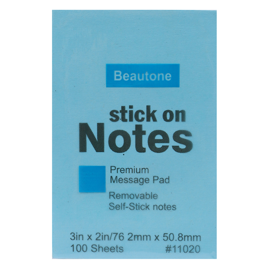 Lốc 6 Xấp Giấy Note Beautone (76.2 x 50.8 mm) - Màu Ngẫu Nhiên