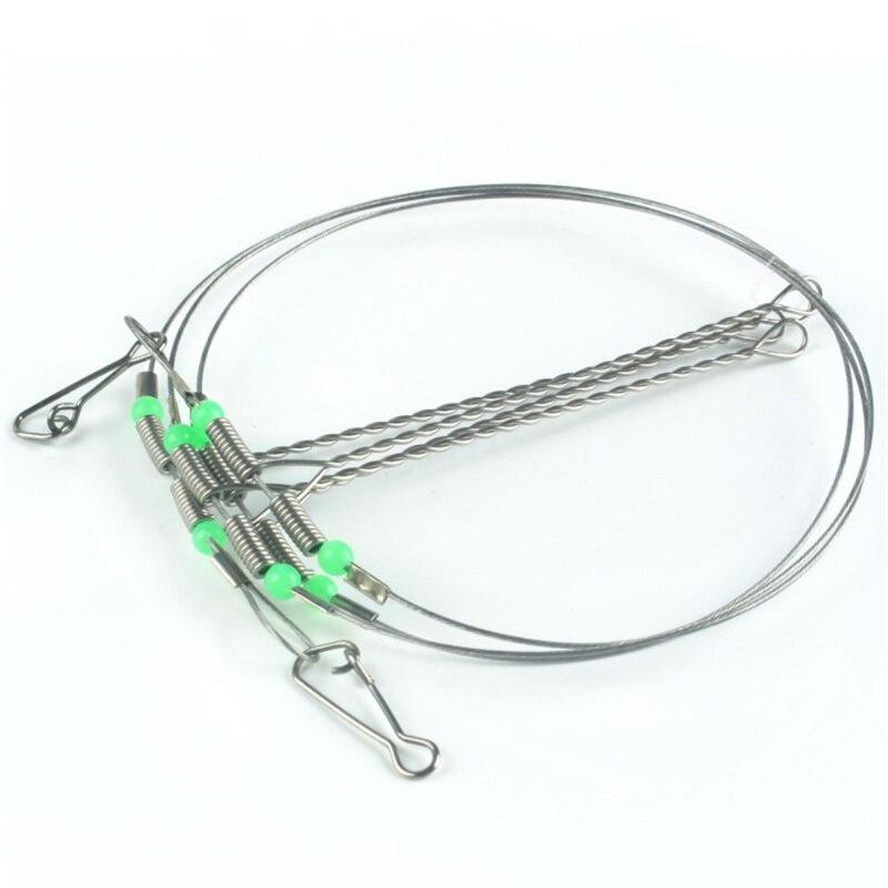 Stainless Steel Fishing Tool Rigs Wire Leader Anti-Winding Hooks Balance Bracket Fishing Tackle Accessories