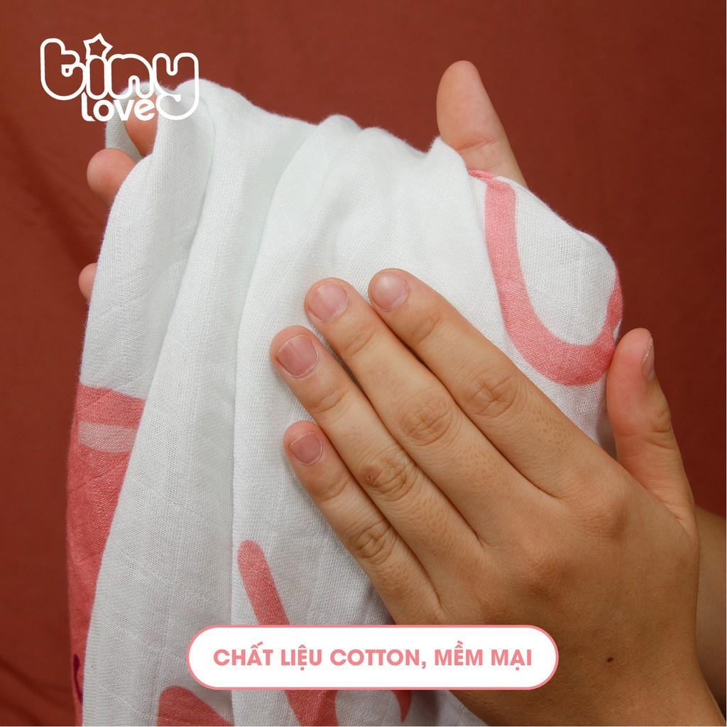 Bộ khăn tắm đa năng cho cả gia đình muslin sợi tre bamboo TiniLove, phù hợp sử dụng như chăn đắp, quấn ủ bé