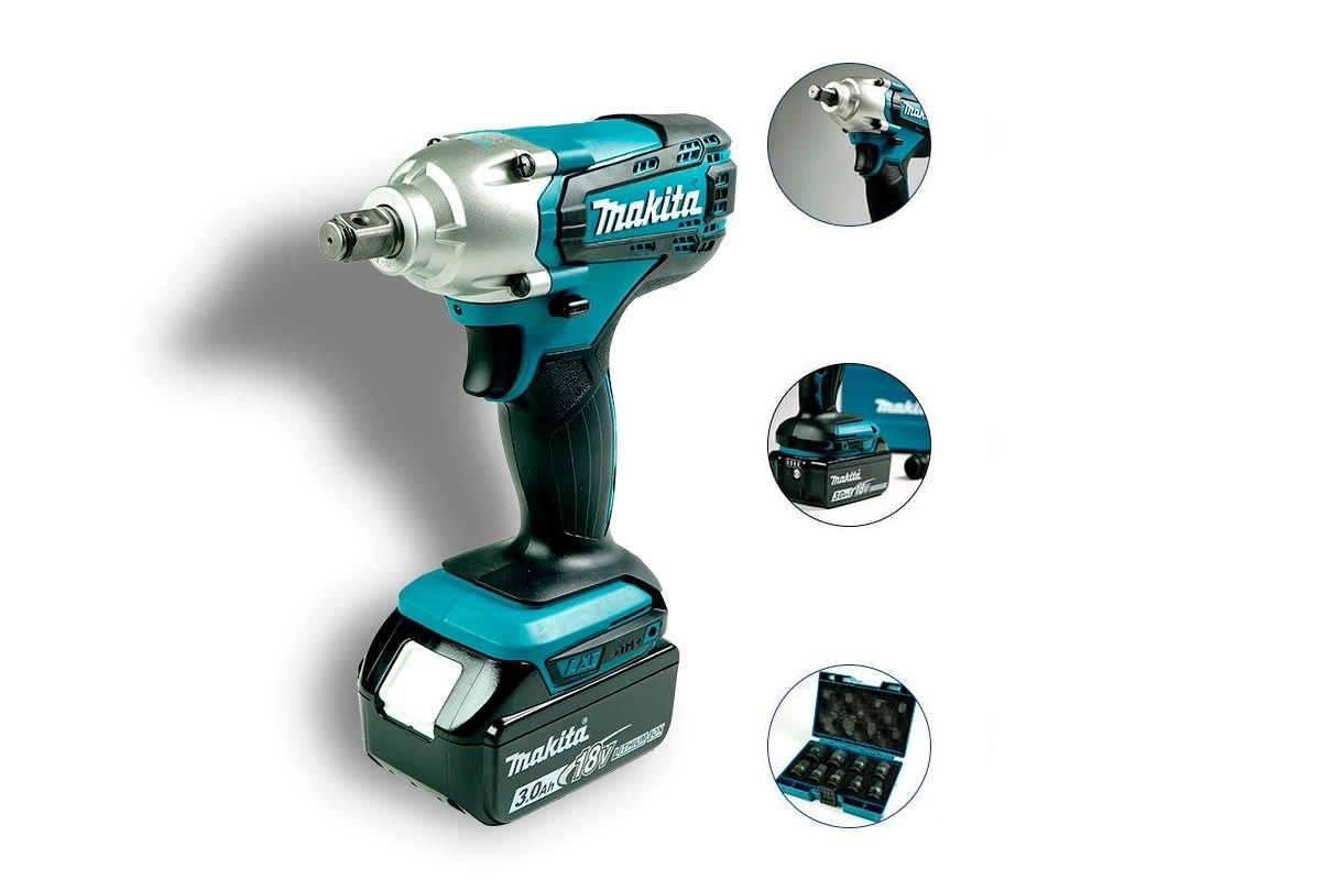 MÁY VẶN BULONG DÙNG PIN 18V 190N.M MAKITA DTW190ZX - HÀNG CHÍNH HÃNG