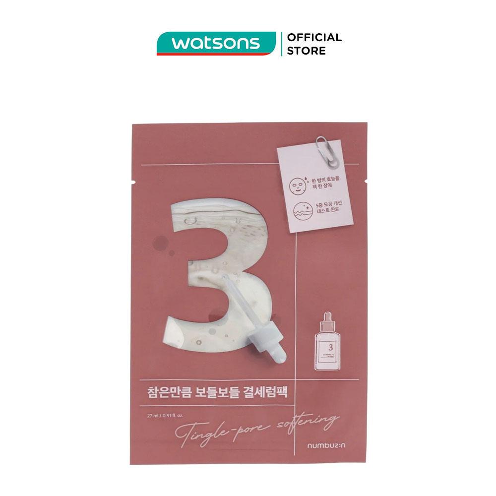Mặt Nạ Numbuzin Thu Nhỏ Lỗ Chân Lông No.3 Tingle-Pore Softening Sheet Mask 27ml