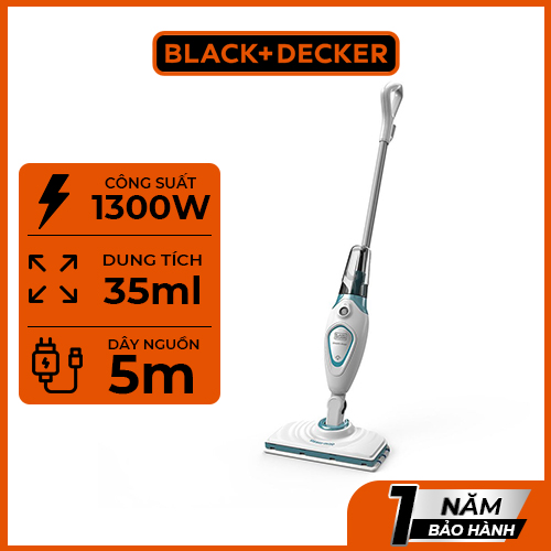 Máy lau sàn hơi nước 1300W Black &amp; Decker FSM1605-B1