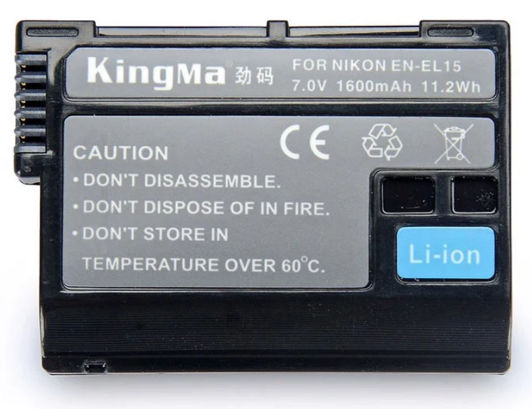 Pin sạc Kingma Ver 2 cho Nikon EN-EL15, Hàng chính hãng