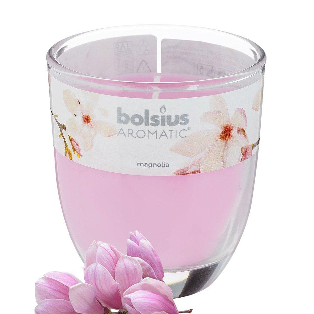 Ly nến thơm tinh dầu Bolsius Magnolia 105g QT024332 - hoa mộc lan, Nến thơm khử mùi, nến trang trí, thơm phòng, thư giãn, khử mùi