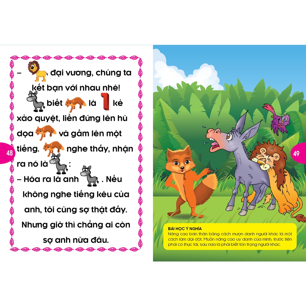 Combo 2 Quyển Phát Triển Tư Duy Và Ngôn Ngữ Cho Bé - Truyện Đọc Bằng Hình Ảnh - Truyện Ngụ Ngôn Thế giới đặc sắc -
