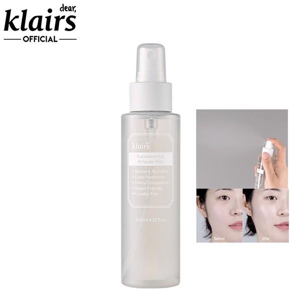 Xịt Khoáng Dưỡng Ẩm, Làm Dịu Da, Chống Oxy Hóa Klairs Fundamental Ampule Mist 125ml