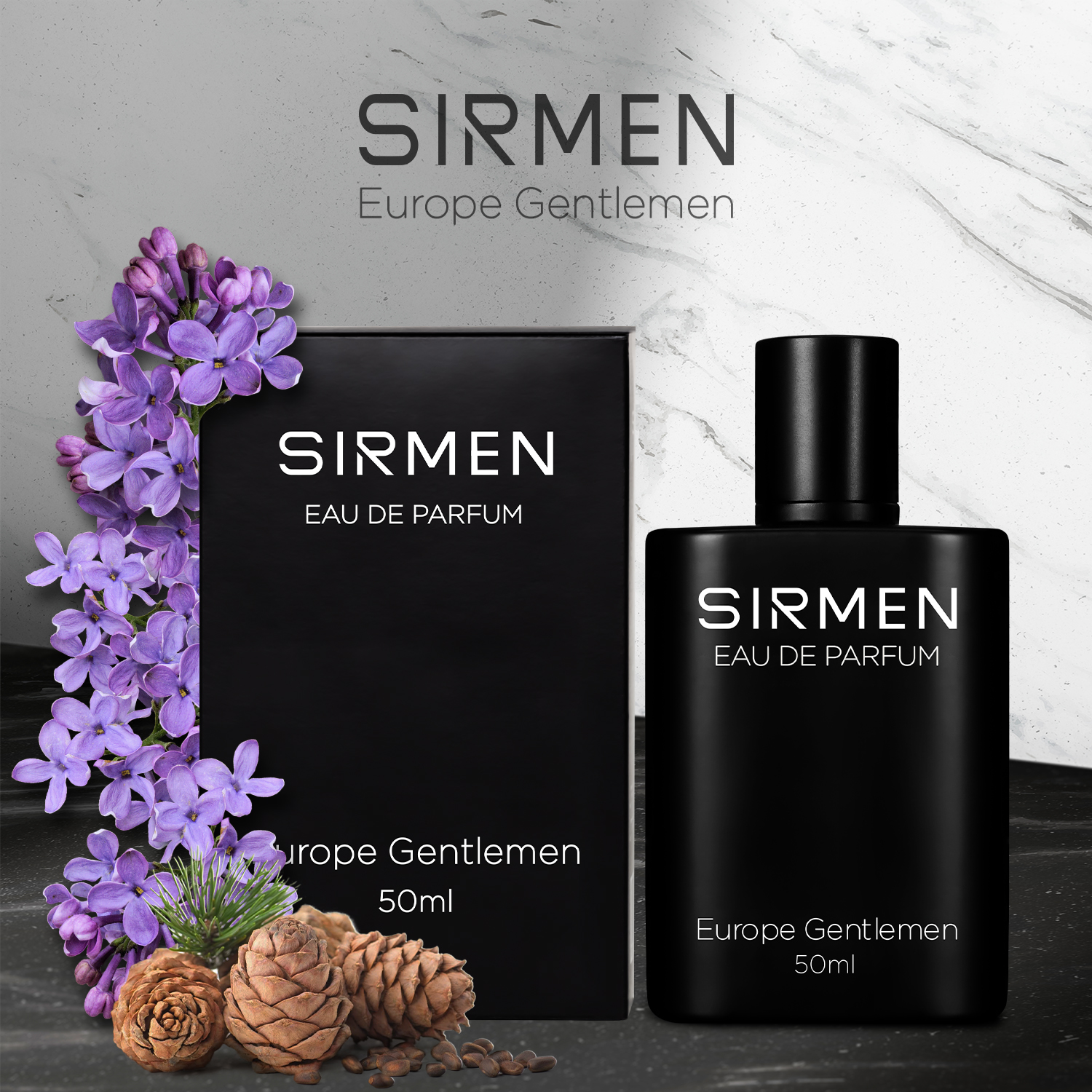 Nước hoa nam SIRMEN Eau de Parfum Châu Âu Europe Gentlemen cao cấp chai 50ml thơm tự nhiên sang trọng