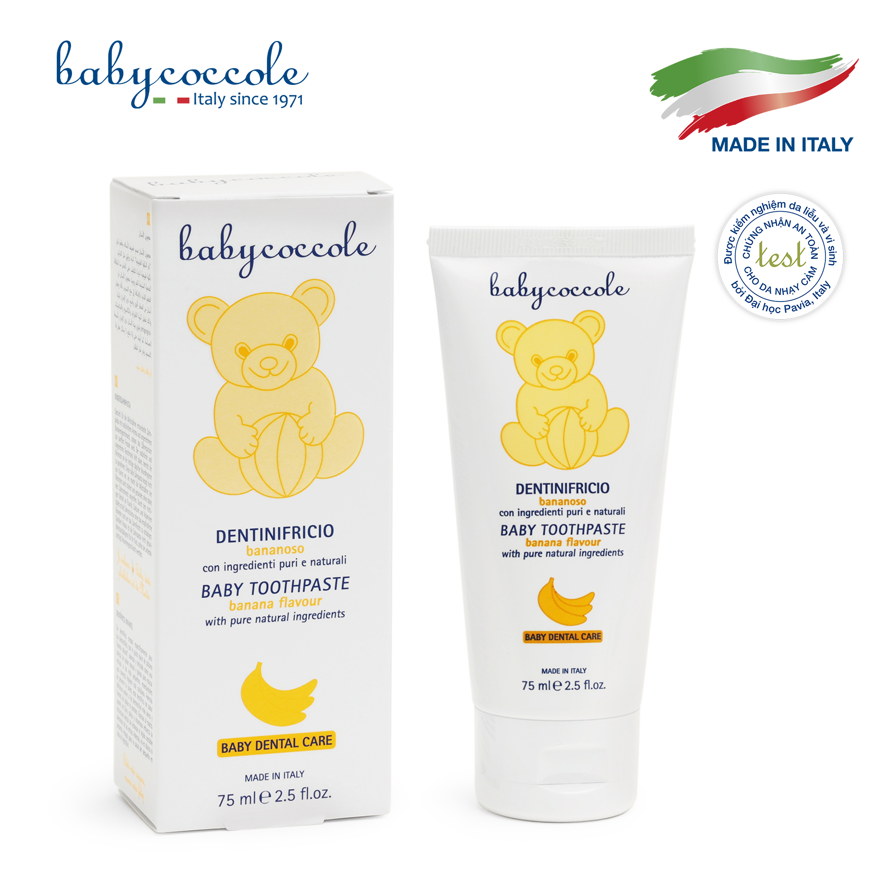 Kem đánh răng Babycoccole hương chuối 75ml 12M+