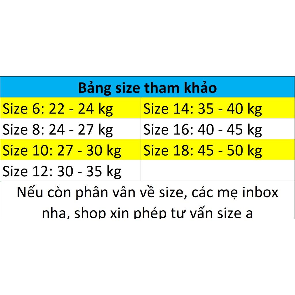 Quần jeans lửng bé trai phối chư AVEN size 22 - 50 kg