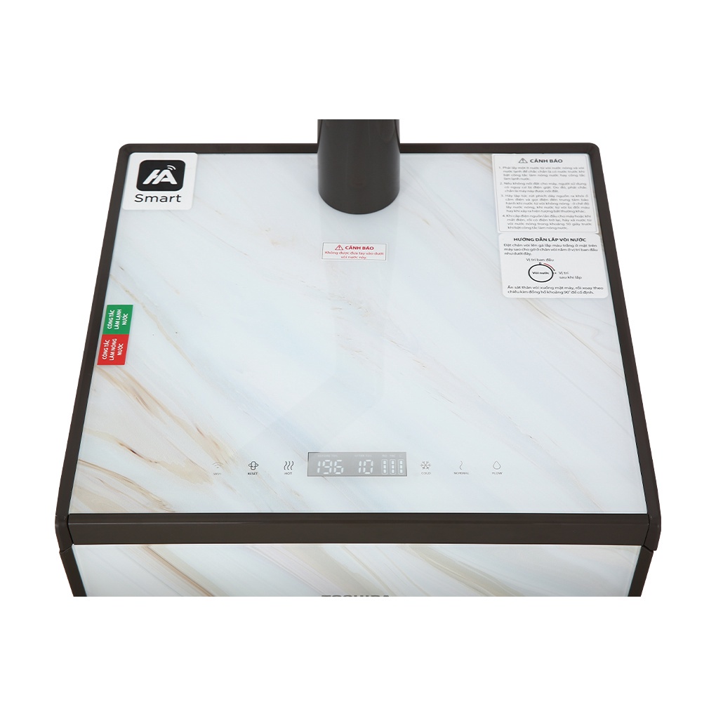 Máy lọc nước nóng lạnh RO Toshiba TWP-W1905SV - Đèn cảnh báo thay lõi lọc - Điều khiển máy bằng điện thoại - Hàng chính hãng
