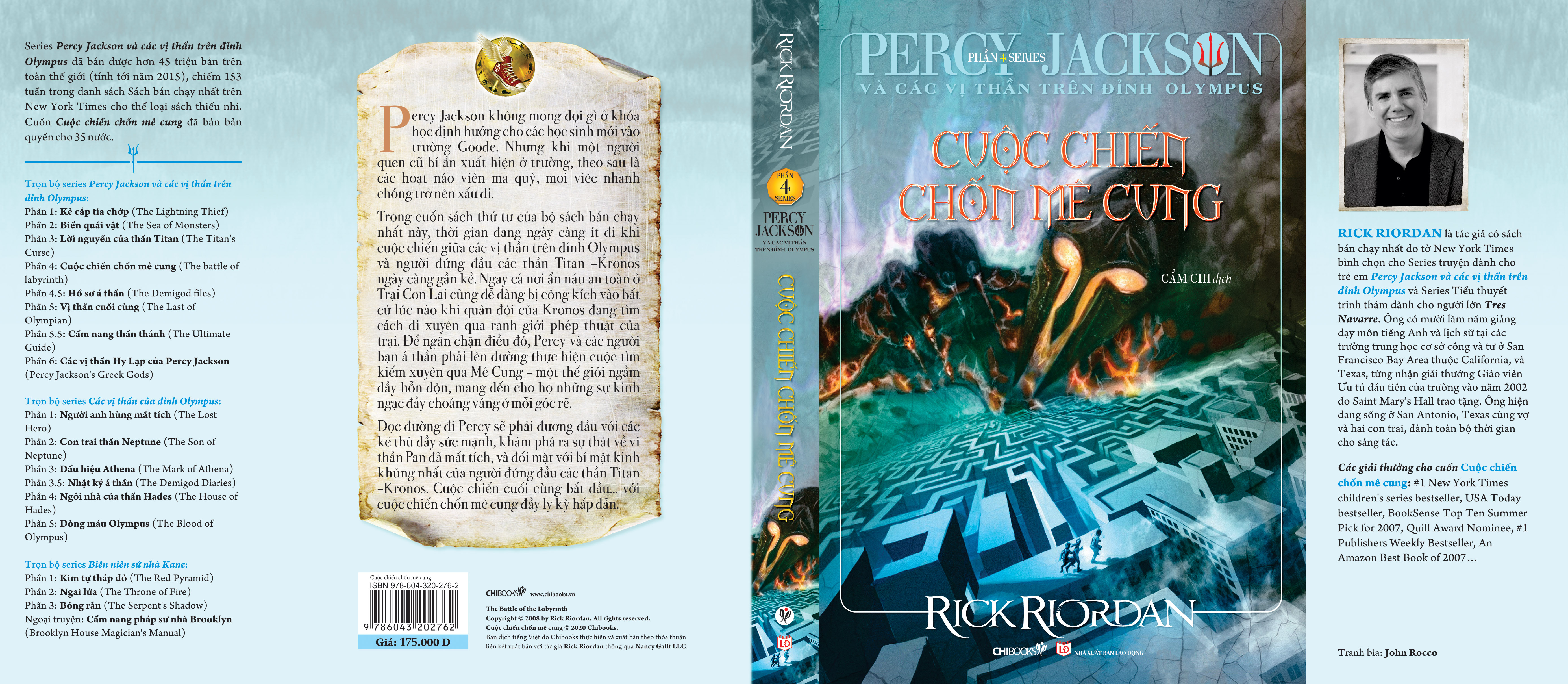 Hình ảnh Percy Jackson Và Các Vị Thần Trên Đỉnh Olympus - Phần 4: Cuộc Chiến Chốn Mê Cung (Tái Bản 2021)