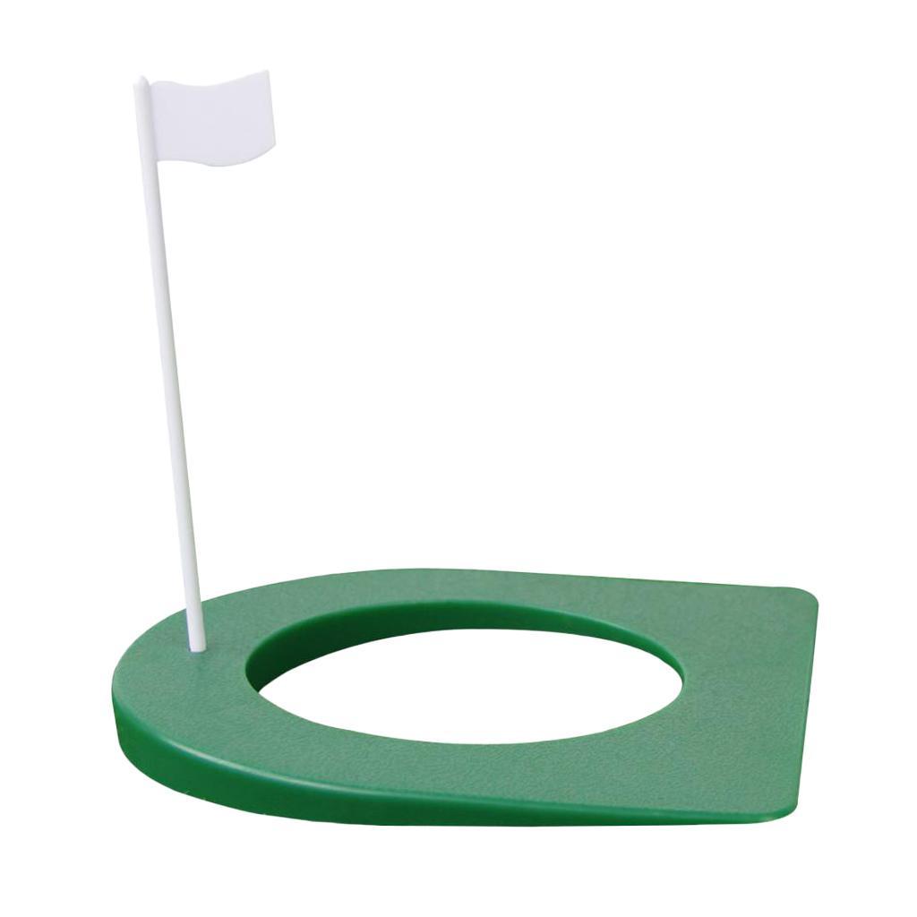 2pcs Golf Putting Green Regulation Cup Hole Flag Golf Practice Training Aids for Home Office Traveling