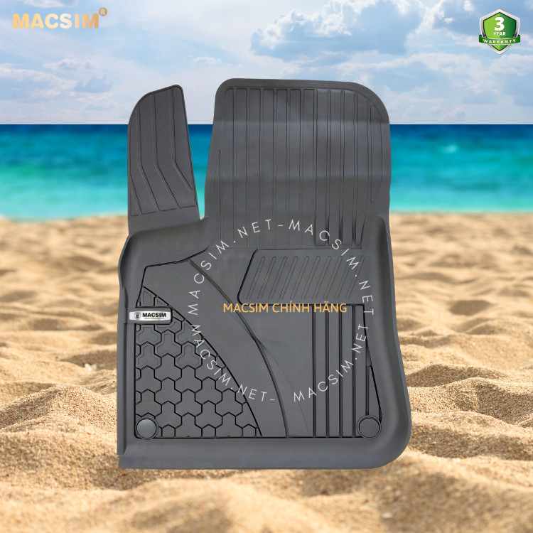 Thảm lót sàn ô tô nhựa TPE Silicon Porsche Cayenne 2018+ Nhãn hiệu Macsim