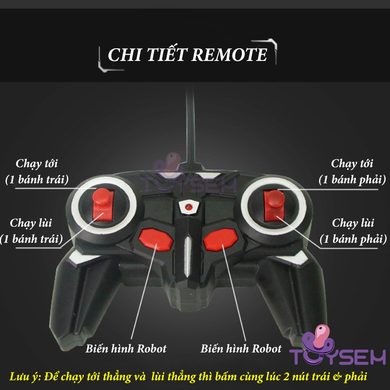 Xe cảnh sát đồ chơi biến hình robot điều khiển bằng remote dùng pin sạc, Xe đồ chơi mô hình, Quà tặng sinh nhật cho bé