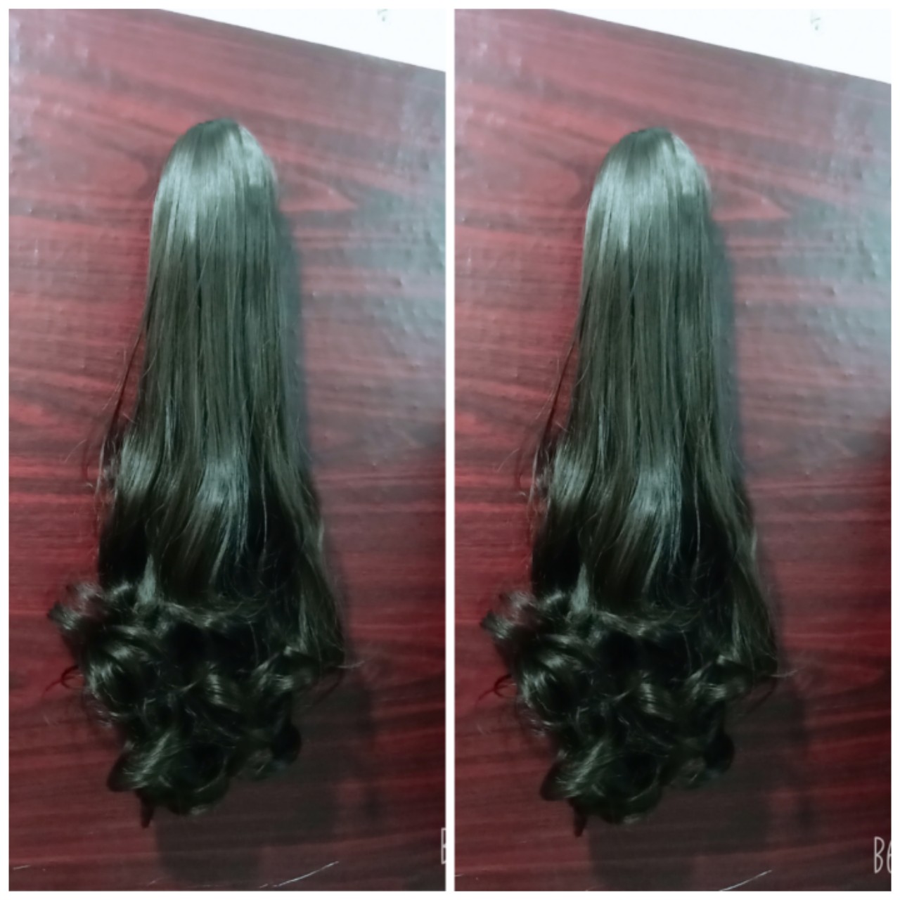 Tóc giả nữ ngoặm xoăn dài, tóc giả kẹp