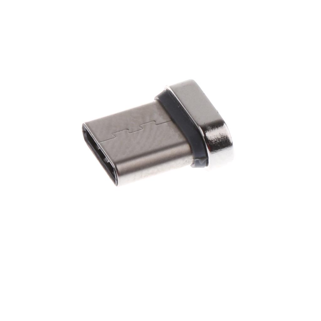 Aluminum USB Type C Magnetic Tip Convert Connector for Samsung Galaxy S8 NEW MacBook Laptop Silver