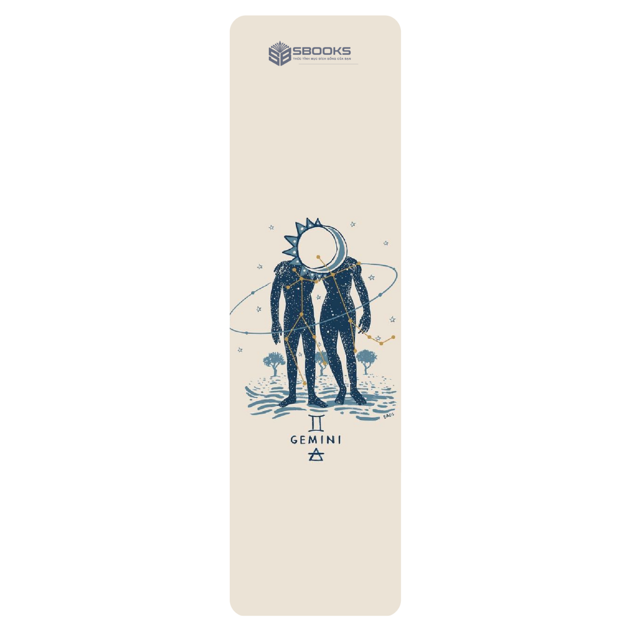 6 Cái Bookmark Kẹp Sách, Dấu Trang Hoạ Tiết Cung Hoàng Đạo (Màu Trắng)  - SBOOKS