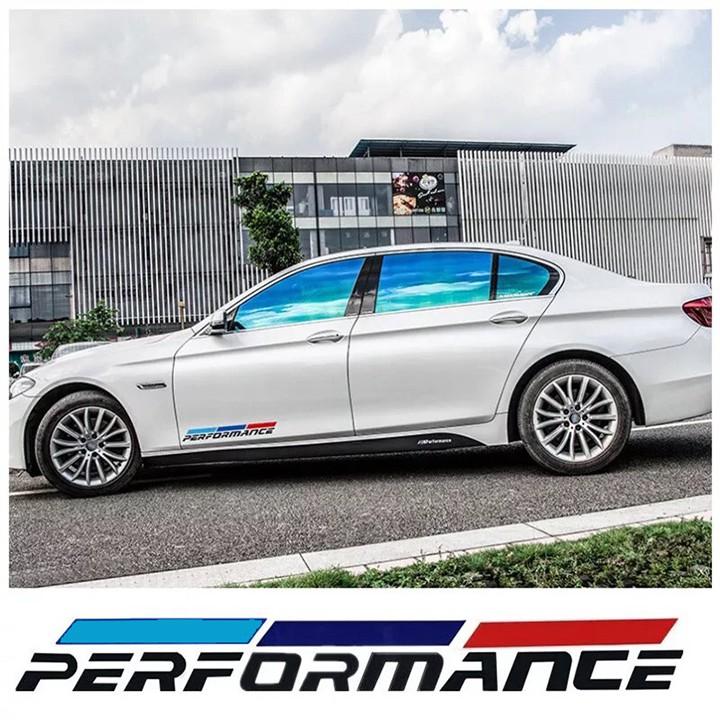 Sticker dán xe oto, Decal dán xe oto, Tem dán cửa xe ô tô Performance