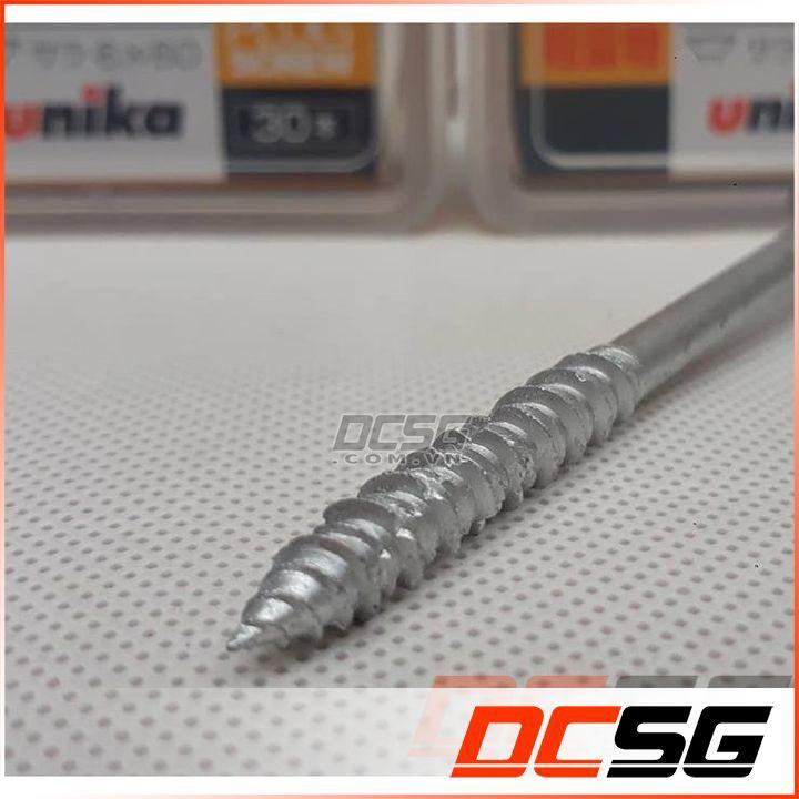 Ốc vít bắt tường, bê tông 4.0x25mm đầu tròn, không tắc kê Unika P-425-SDN (49 cái)