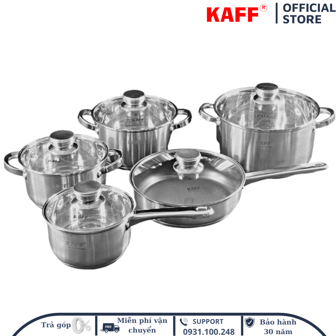 Bộ nồi KAFF cao cấp 5 món KF-ST005FR - Hàng chính hãng KAFF