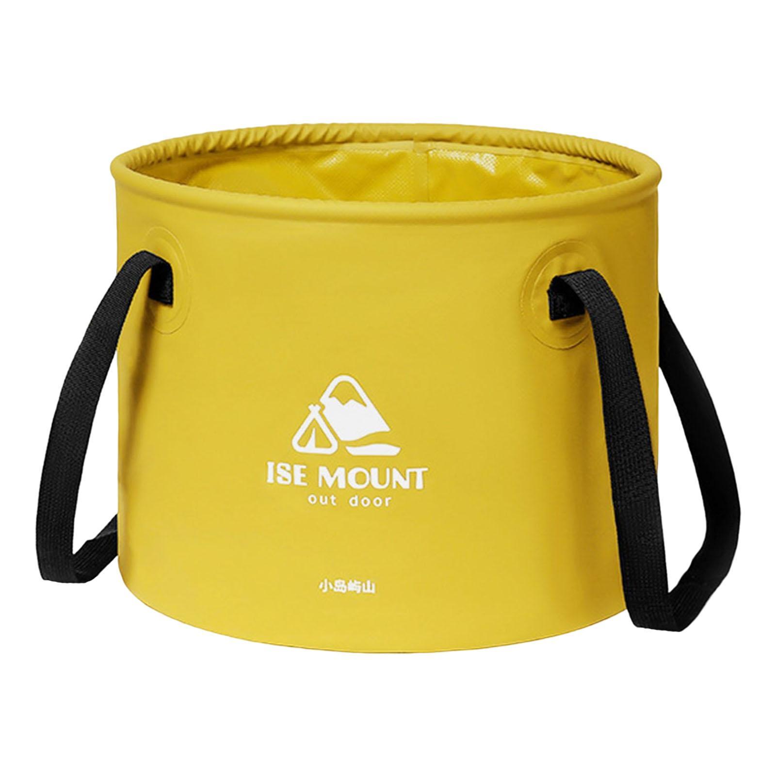 Round Collapsible Bucket 10L Water Container Durable Multifunction for Car Washing