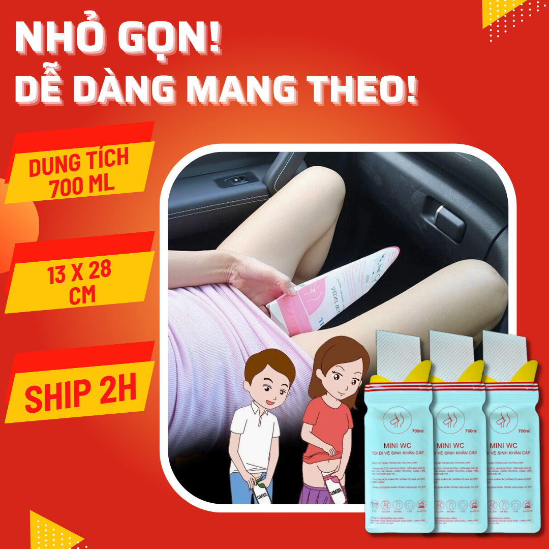 Túi Đi Vệ Sinh Khẩn Cấp Trên Xe Ô Tô