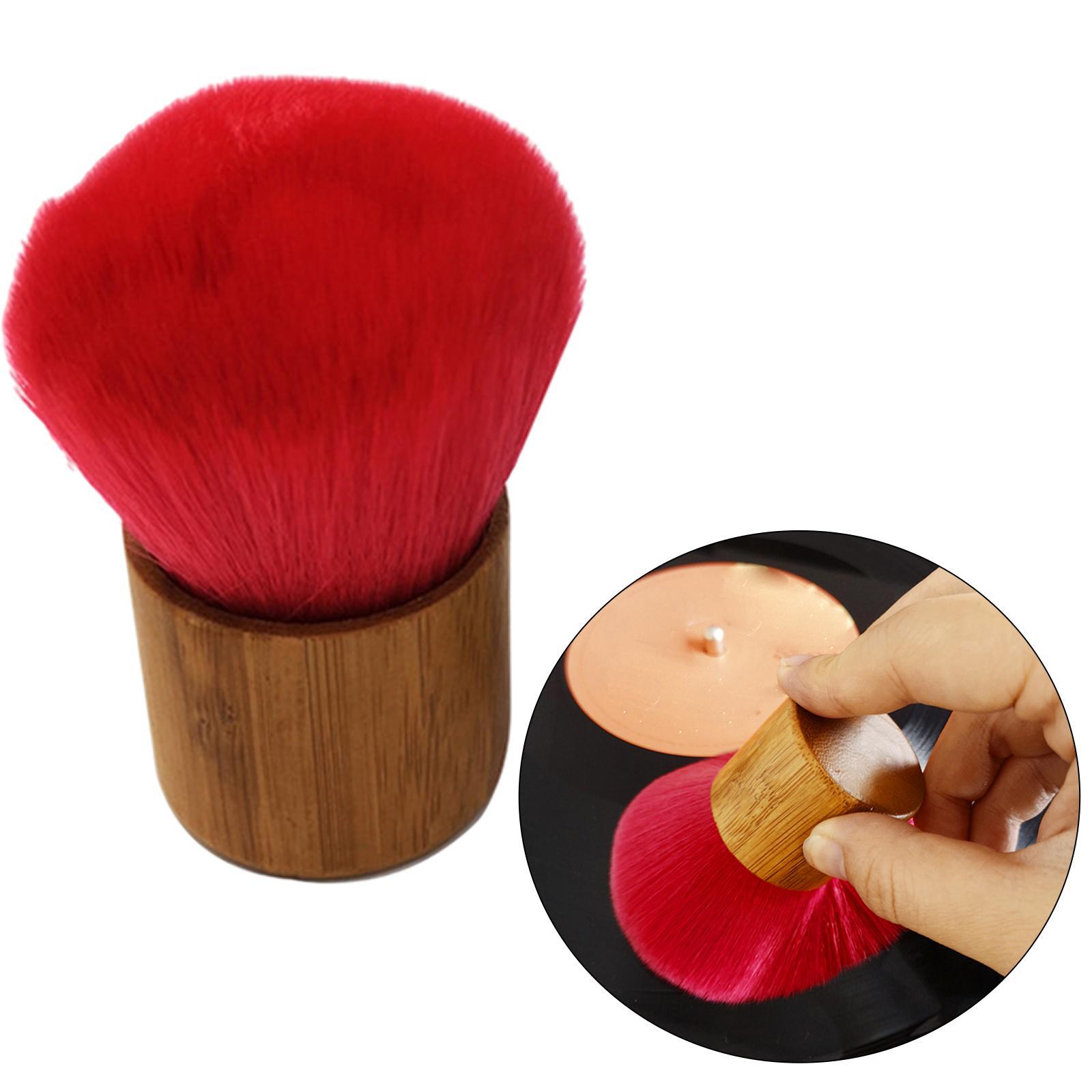 Vinyl Record Cleaner Brush Clean Dust Brush Wooden Handle for Turntable