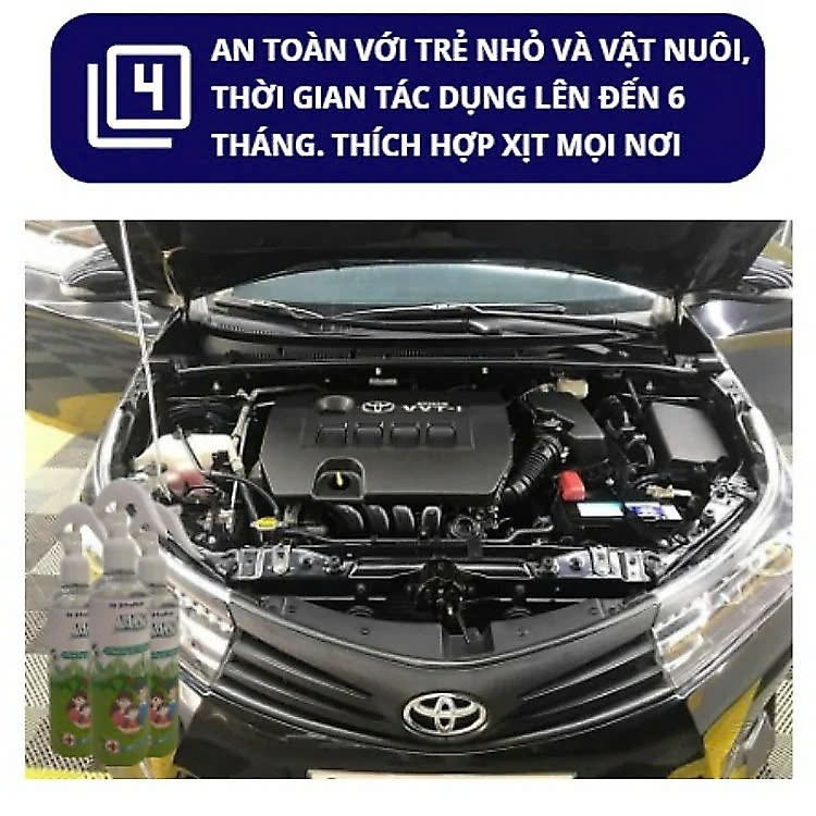 Xịt Tinh Dầu Đuổi Muỗi Sả Chanh Giúp Chống Muỗi, An Toàn Cho Bé - 250ml