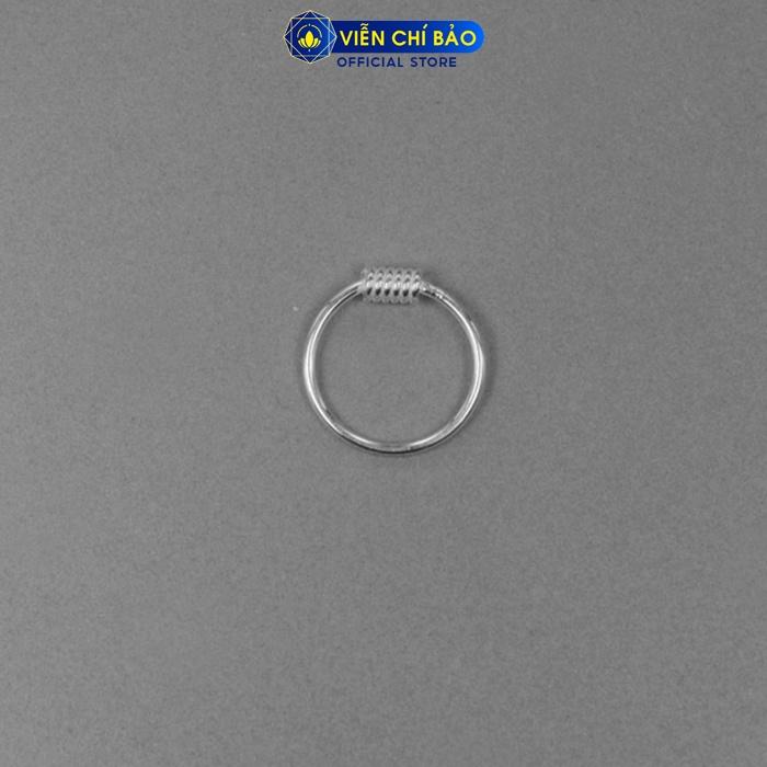 Khuyên tai, bông tai bạc nam tròn nhiều kích thước chất liệu bạc 925 thời trang phụ kiện trang sức Viễn Chí Bảo B400393