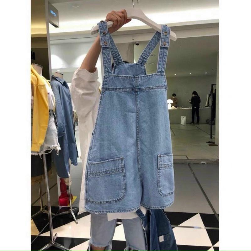 Quần yếm đùi quai chữ Y 2 túi đơn giản Classic